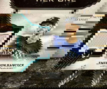 2024 Topps Tier One Baseball EMERSON HANCOCK RC Green Rookie #/49 RELIC Mariners