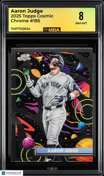 2025 Topps Cosmic Chrome Aaron Judge #185 MBA 8