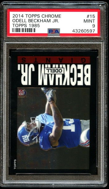 2014 Topps Chrome Odell Beckham Jr. Rookie 1985 #15 PSA 9 Mint RC Browns