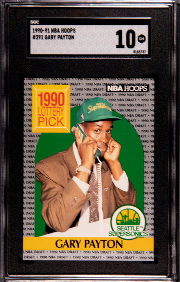 1990-91 Hoops #391 gary payton SGC 10