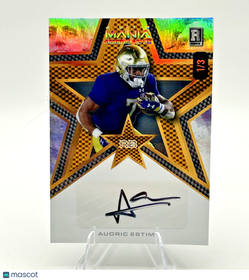 2024 Wild Card Audric Estime #AMAH-AE Vintage Flag-Rainbow Foil Parallel/Variety Rookie Insert