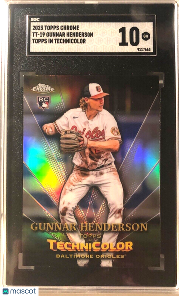 2023 Topps Chrome GUNNAR HENDERSON #TT-19 Topps In Technicolor Rookie RC SGC 10