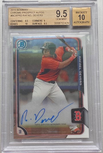 2015 Rafael Devers Bowman Chrome Auto