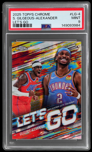 2025 Chrome Let's Go Shai Gilgeous-alexander PSA 9
