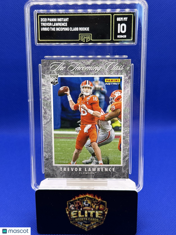 2021 Panini Instant The Incoming Class Trevor Lawrence #IC-TL /6610 GMA 10