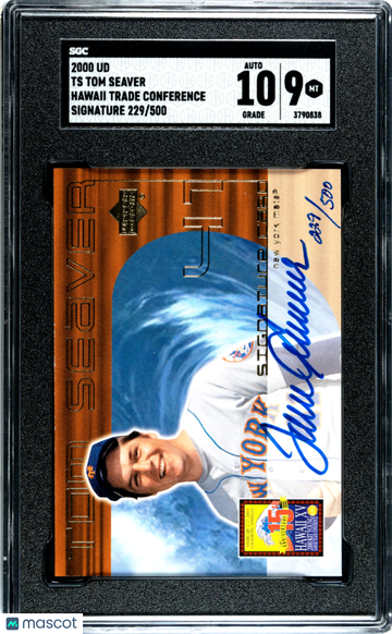 2000 Upper Deck Hawaii Trade Conference Tom Seaver #TS SIG. SGC 9 Auto 10