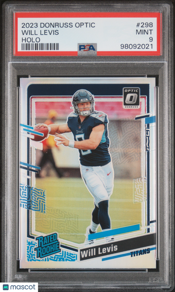 2023 Panini Donruss Optic Will Levis #298 Holo Rookie PSA 9