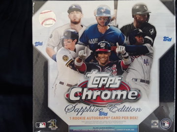 2020 Topps Chrome Sapphire Box