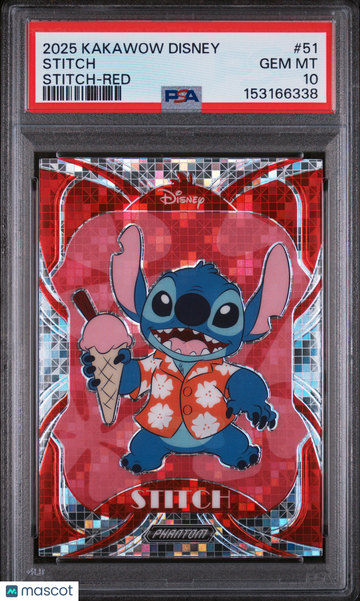 2025 Kakawow Phantom Disney Stitch Stitch #51 PSA 10