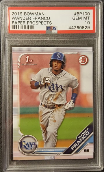 2019 Bowman Wander Franco PSA 10 Tampa Bay Rays