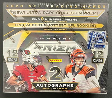 2020 Panini Prizm Football Hobby Box FOTL First Off The Line Factory Sealed