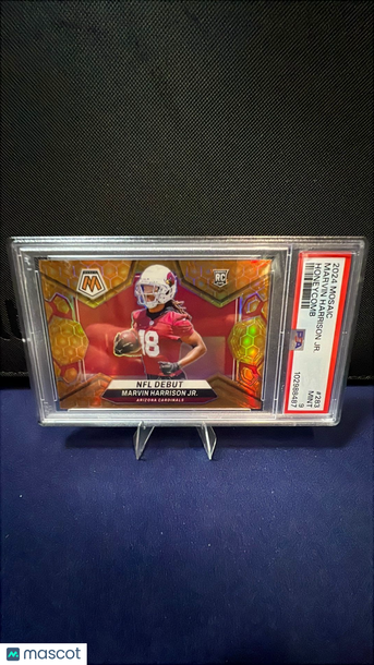 Graded 2024 Panini Mosaic Honeycomb Marvin Harrison Jr. #283 PSA 9 Football Card