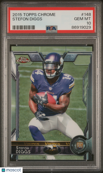 2015 Topps Chrome Stefon Diggs #148 Rookie PSA 10