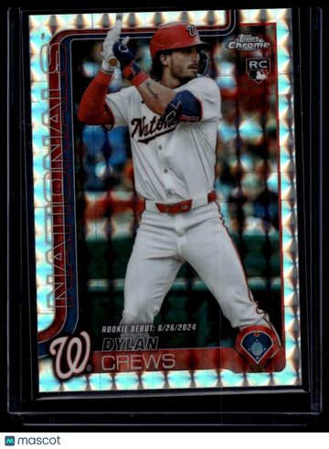 2025 Topps Chrome Update Dylan Crews #USC190 Geometric Refractors