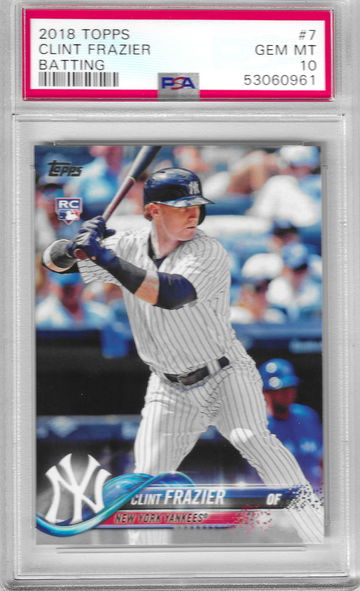 2018 Topps Clint Frazier Batting PSA 10