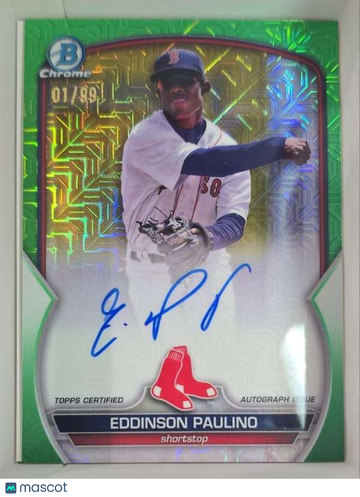 2023 Bowman Chrome - Mojo Autographs Green Eddinson Paulino #BCMA-EP