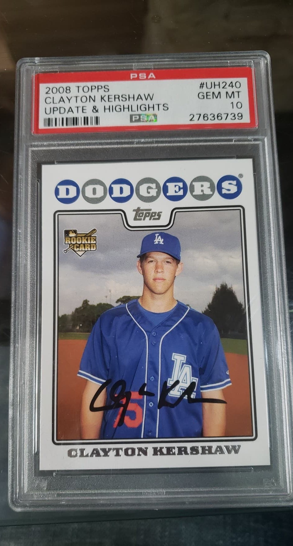2008 Topps Clayton Kershaw U&H PSA 10