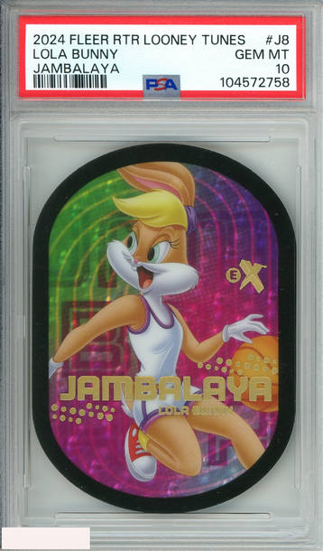 2024 FLEER RETRO LOONEY TUNES JAMBALAYA LOLA BUNNY #J8 PSA 10 GEM MT