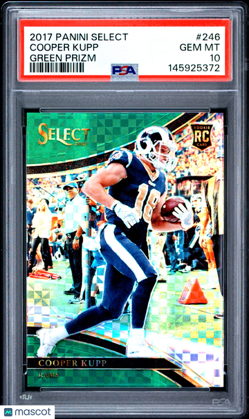 2017 Panini Select Cooper Kupp #246 Green Prizm PSA 10