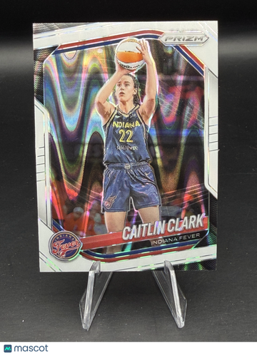 Caitlin Clark 2025 Prizm WNBA #22 White Seismic - Indiana Fever