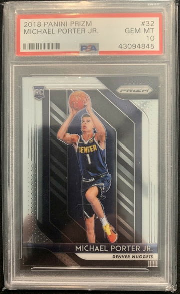 2018 Panini Prizm Michael Porter Jr - PSA 10 Gem Mint