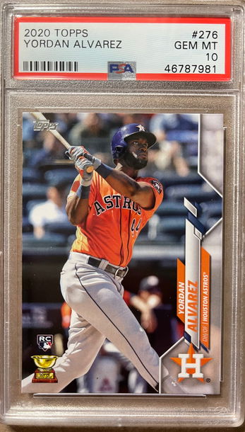 Yordan Alvarez 2020 Topps RC PSA 10