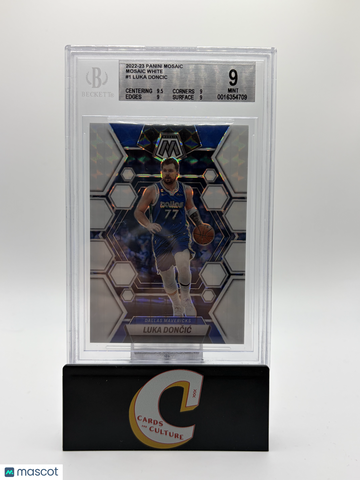2022 Panini Mosaic Mosaic White Luka Doncic BGS 9