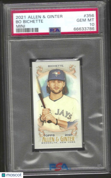 2021 Topps Allen & Ginter Bo Bichette #356 Mini PSA 10