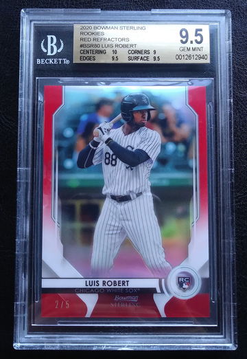 LUIS ROBERT 2020 BOWMAN STERLING ROOKIE RED REFRACTORS 