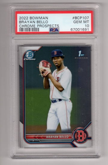 Brayan Bello 2022 Bowman Chrome Prospects 1st PSA 10