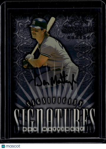 1998 Donruss Signature Series Significant Signatures Don Mattingly 1502/2000