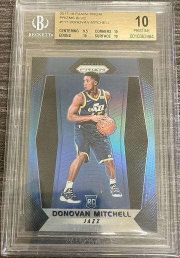 Donovan Mitchell Prizm Blue /199 BGS 10