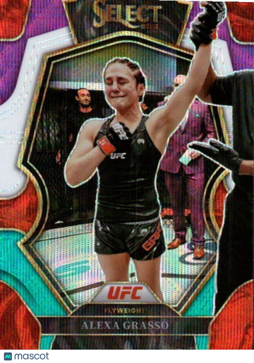 2023 Panini Select UFC Alexa Grasso #118 Tri-Color Prizms