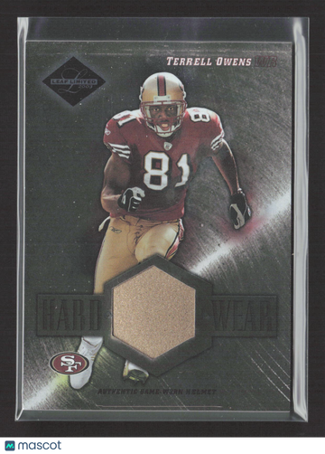 2003 Leaf Limited Hardwear Terrell Owens #H-25 /100 Authentic Game-Worn Helmet