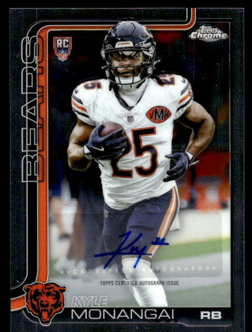 2025 Topps Chrome RA-KYM Kyle Monangai Rookie Auto