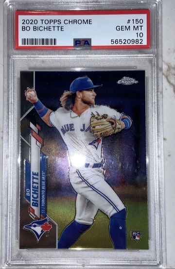 2020 Topps Chrome Bo Bichette PSA 10 GEM MT Rookie RC