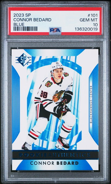 2023 SP Blue Connor Bedard #101 PSA 10