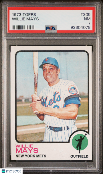 1973 Topps Willie Mays #305 PSA 7
