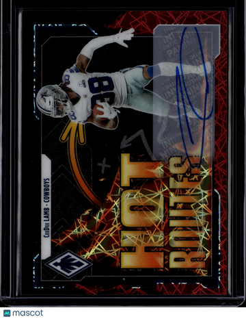 2021 Panini Phoenix Hot Routes CeeDee Lamb #HR-24 Red /75