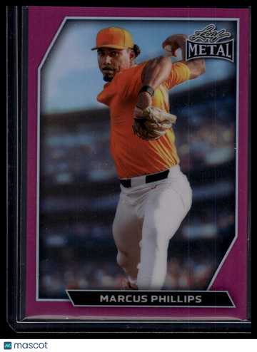 2026 Leaf Metal Marcus Phillips #125 Base Prismatic Pink SN