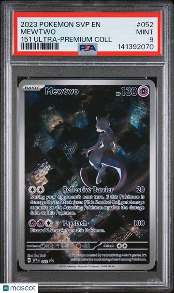 2023 Pokemon SVP EN-SV Black Star Promo Mewtwo 151 Ultra-Premium Coll PSA 9 #052