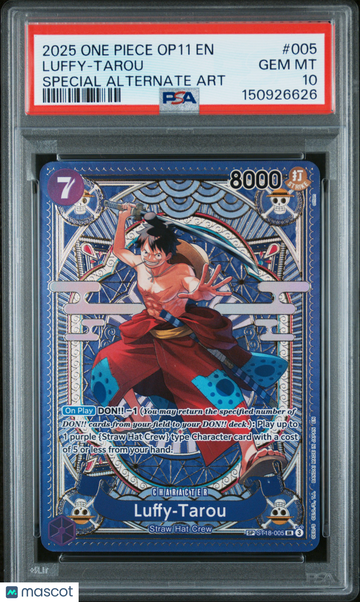 2025 One Piece Op11-A Fist Of Divine Speed Luffy-Tarou Special Alternate Art PSA 10 #005