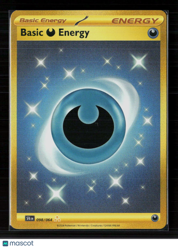 2024 Shrouded Fable Basic Darkness Energy Holo Secret Rare HR #98/64