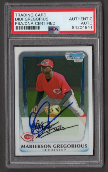 Didi Gregorius Signed Autographed 2011 Bowman Chrome #209 RC PSA DNA COA