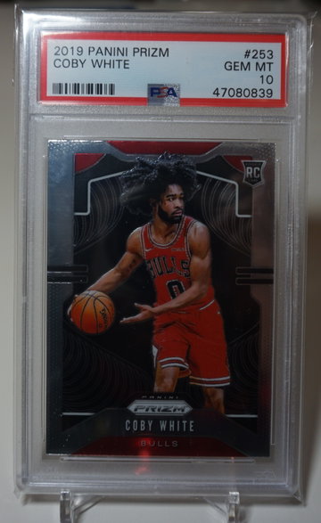 2019-20 Coby White Prizm RC ( PSA 10 )