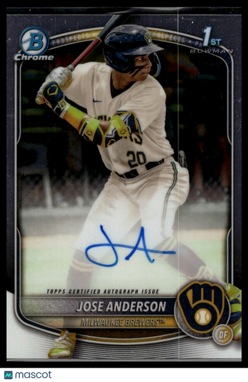 2025 Bowman Chrome Jose Anderson #CPA-JA Prospect Autographs AU