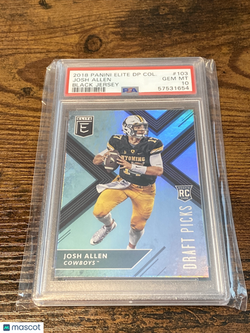 2018 Panini Josh Allen #103 Black Parallel/Variety Rookie PSA 10