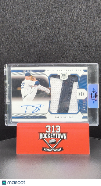 2021 Panini National Treasures Tarik Skubal #207 Patch 73/99 RC