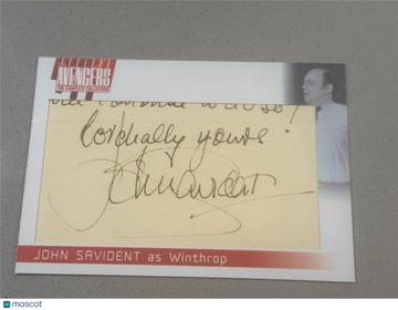 2024 Unstoppable The Avengers: Complete Oversized Cut AUTO JOHN SAVIDENT