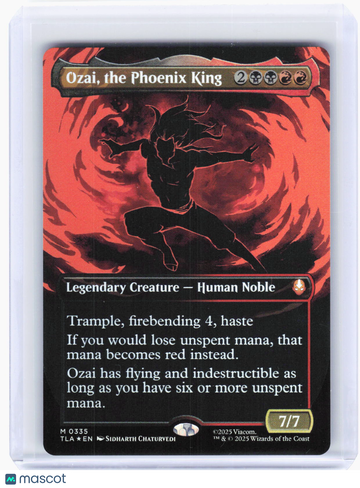 Avatar: The Last Airbender Ozai, the Phoenix King (Borderless) Foil Mythic #335